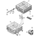 Maytag PDB3600AWE track & rack assembly diagram