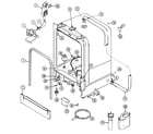 Maytag PDB3600AWE tub diagram