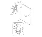 Magic Chef CTF1922GRW fresh food outer door (rev. 10-11) diagram