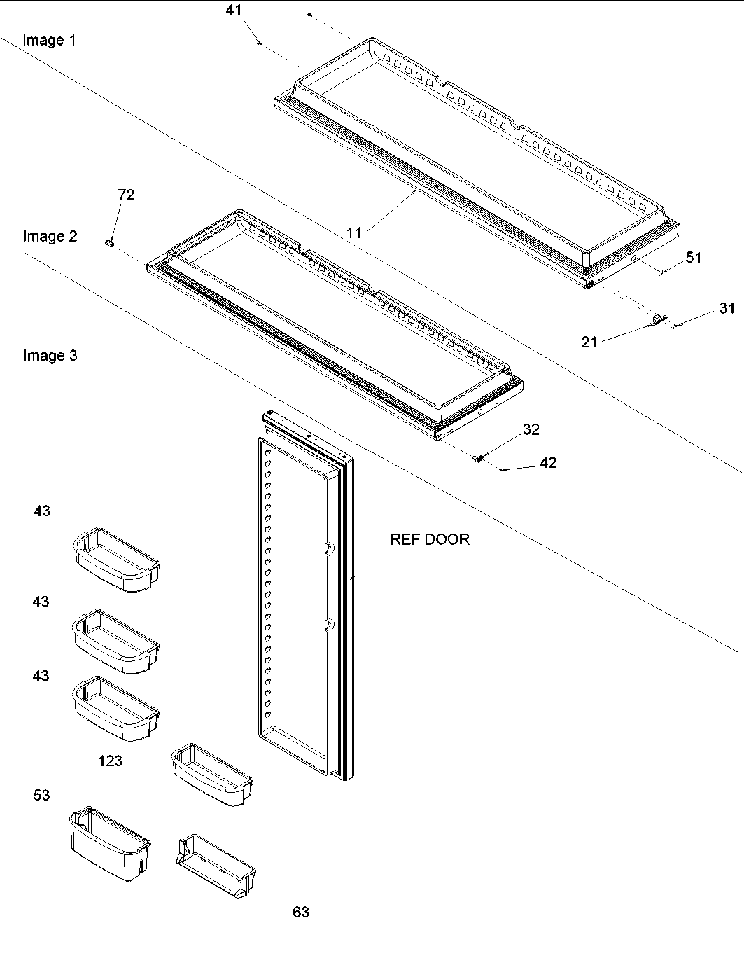 Refrigerator door