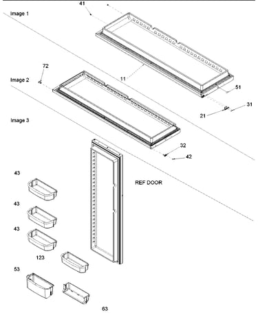Refrigerator door