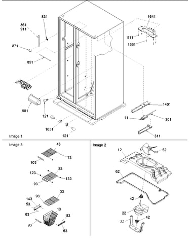 Freezer shelving, ref lights, & filter