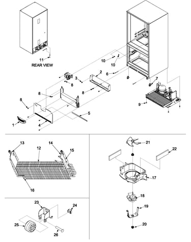 Evaporator area & rollers
