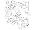 Maytag S61STRP shelves & accessories diagram