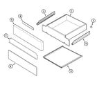 Jenn-Air SCE30500W drawer diagram
