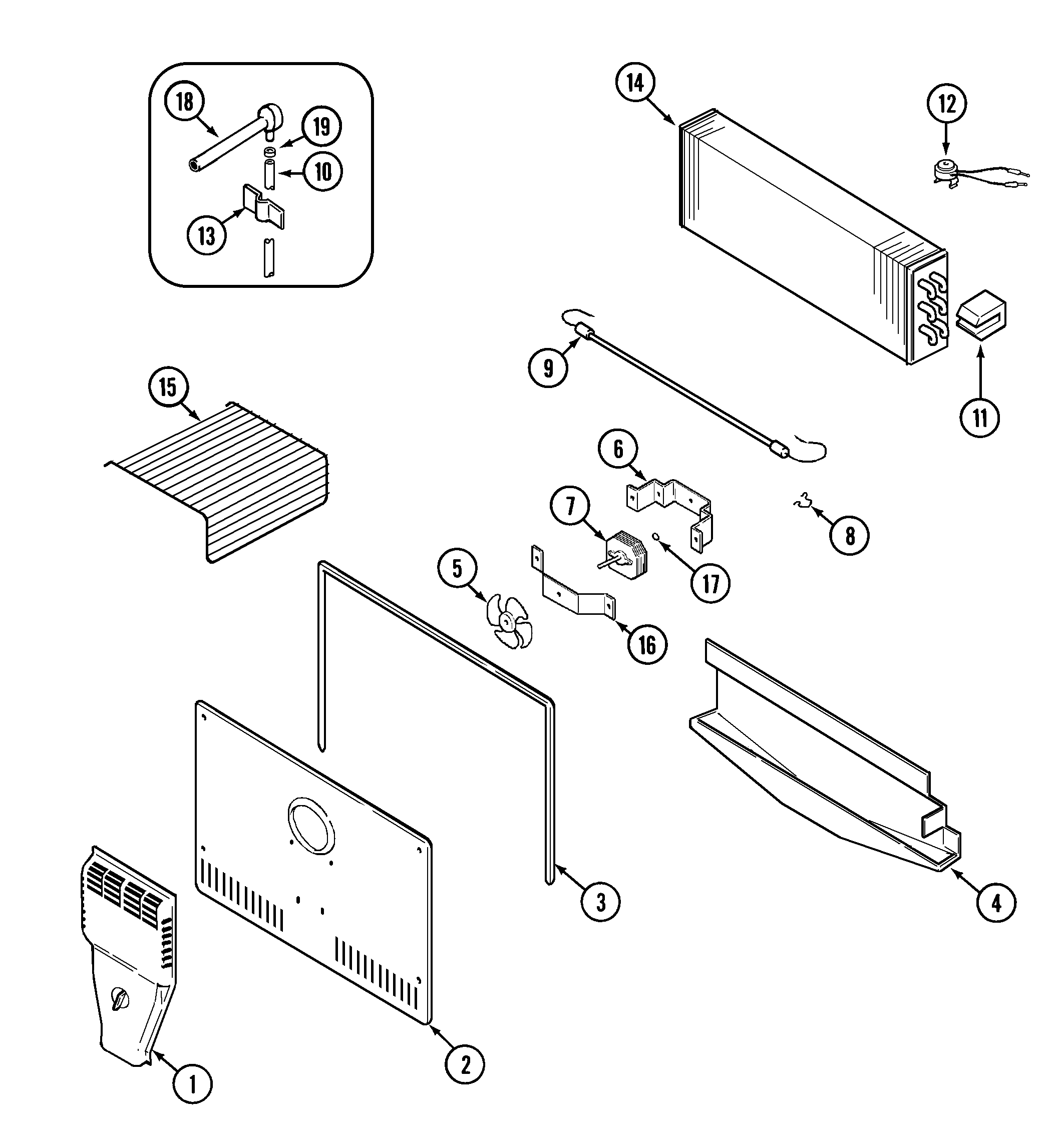 Freezer compartment (bisque)