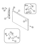 Freezer outer door (bisque)