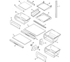Maytag GS2127PADW shelves & accessories diagram