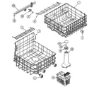 Amana ADW662EAW track & rack assembly diagram
