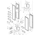 Maytag SK525-2W-PSK525200W0 ref/fz door and shelf diagram