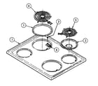 Magic Chef 3521WPV top assembly diagram
