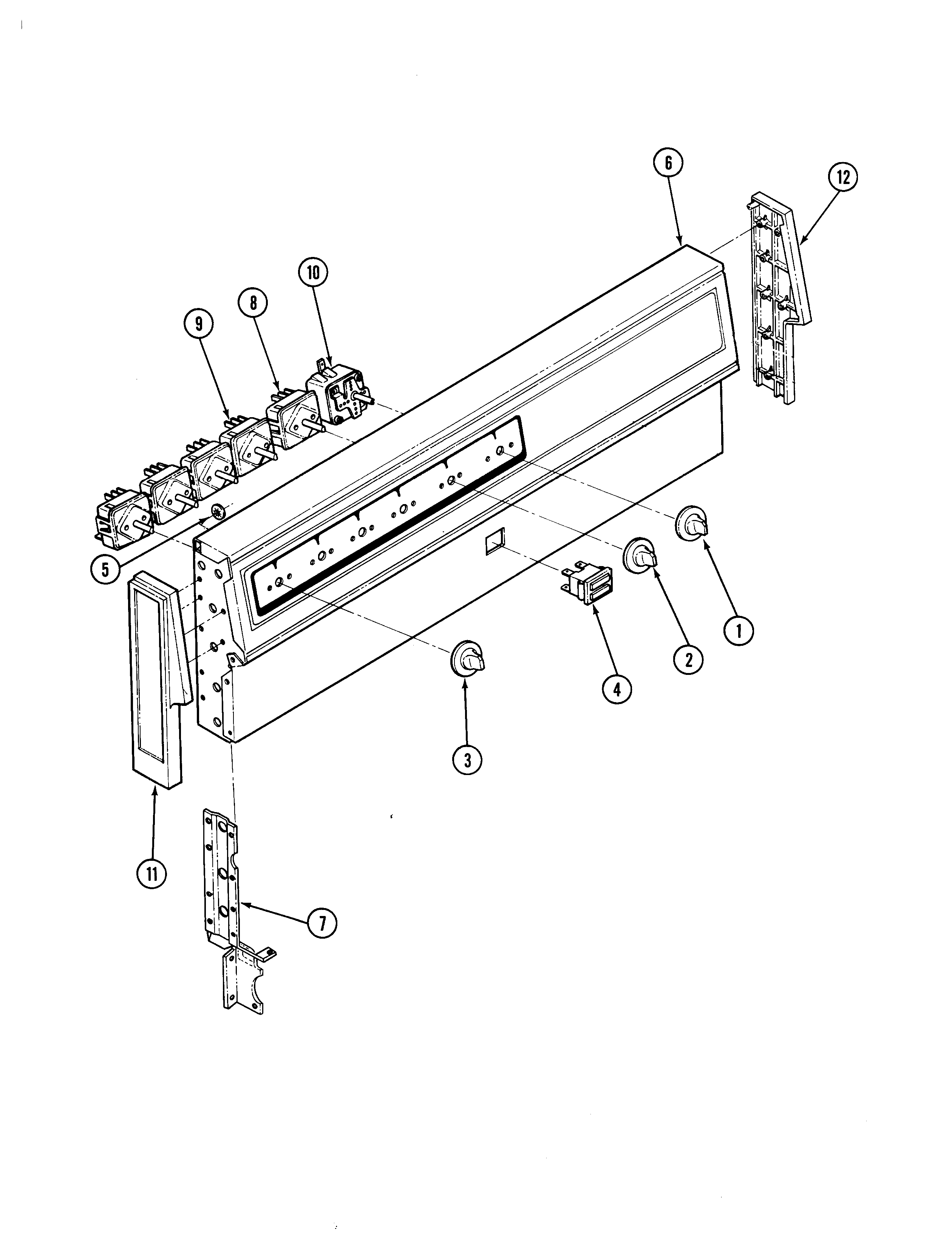 CONTROL PANEL (COLORS A,N,Y)