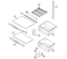 Maytag KGU5950BS shelves & accessories diagram