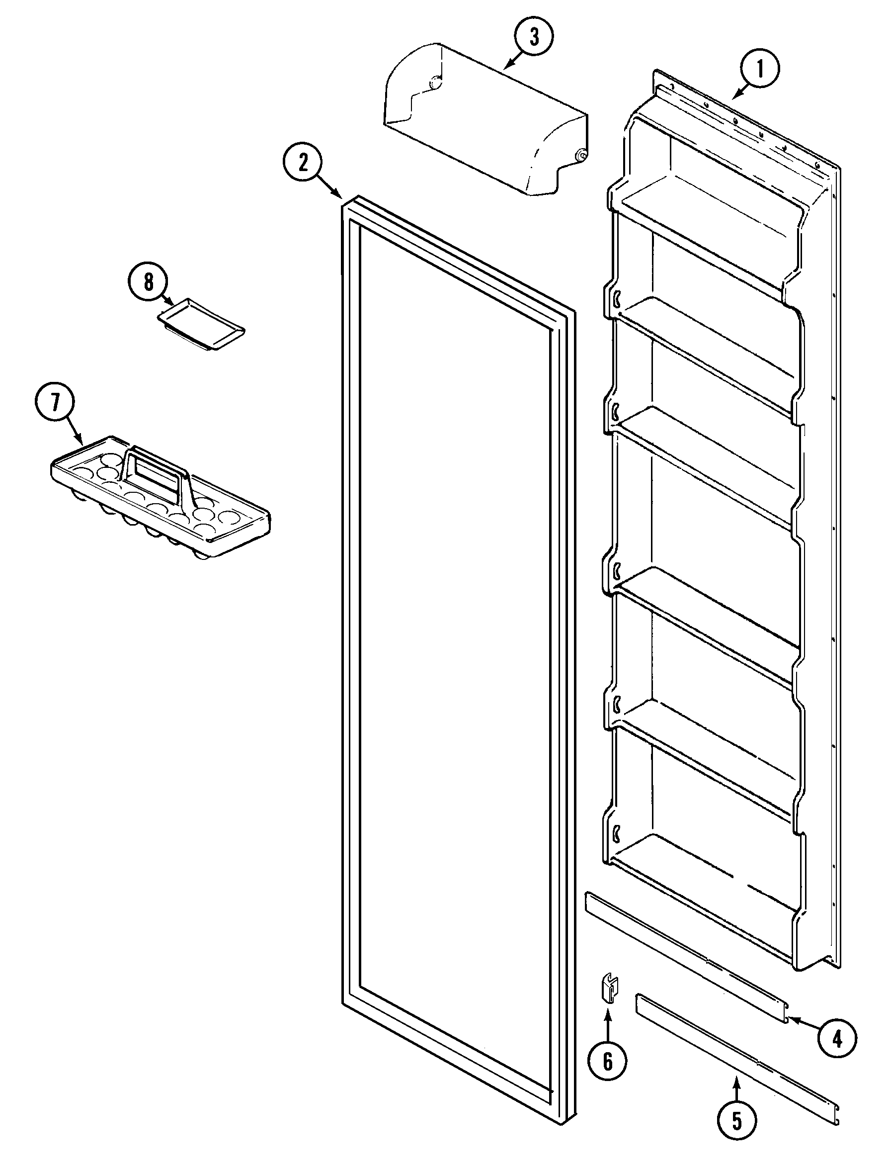 FRESH FOOD INNER DOOR