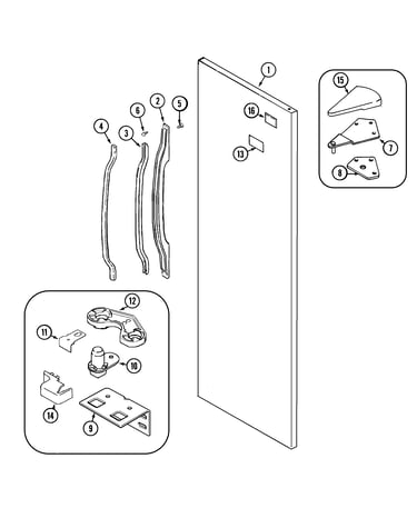 Fresh food outer door