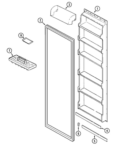 Fresh food inner door