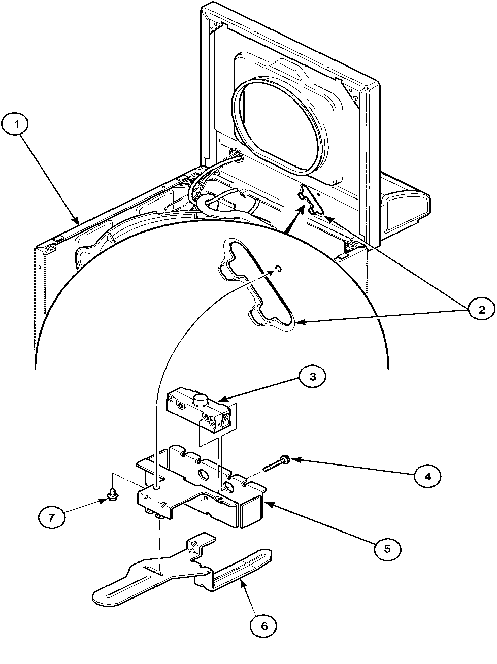 Loading door switch