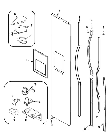 Freezer outer door
