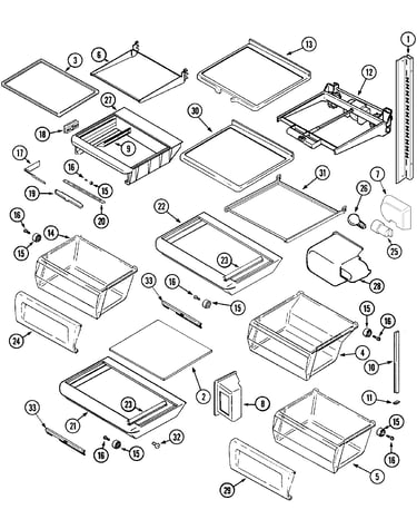 Shelves & accessories