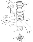 Outer tub, cover, pressure tube