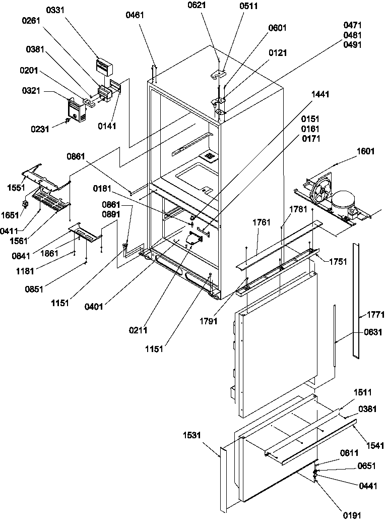 Controls/shields/hinges/trim