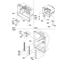Amana BRF20TW-P1199202WW shelf ladders/light assemblies diagram