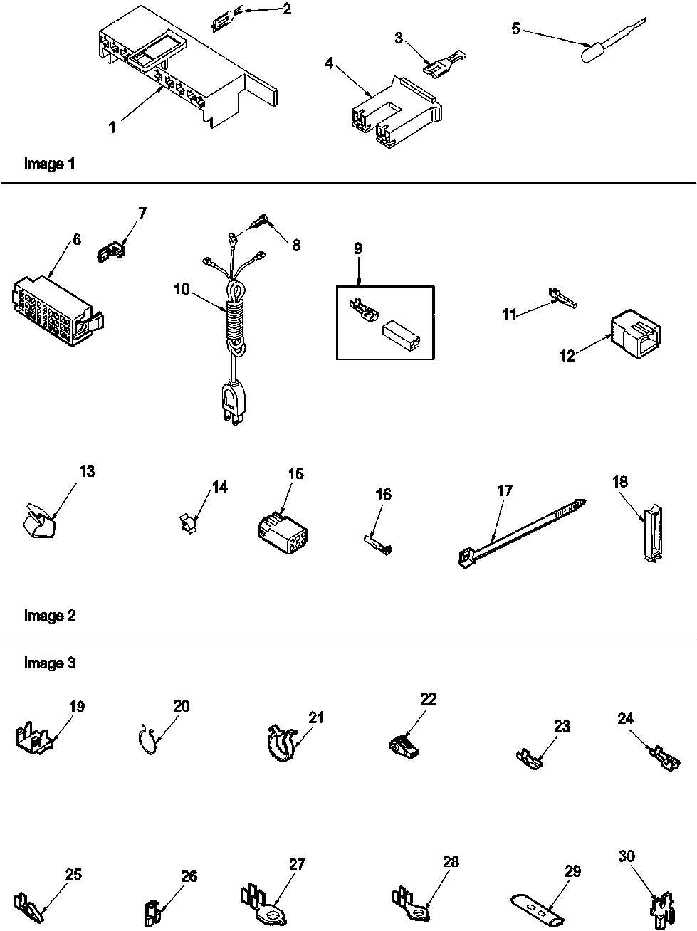 Connection blocks, extractor tool