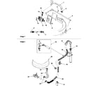 Amana LWD67AW-PLWD67AW mixing valve and hoses diagram