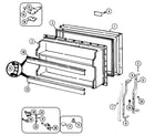 Maytag GT23A83V freezer door diagram