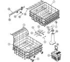 Maytag MDB6000AWA track & rack assembly diagram