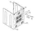 Maytag MDE4916AZW cabinet-rear diagram