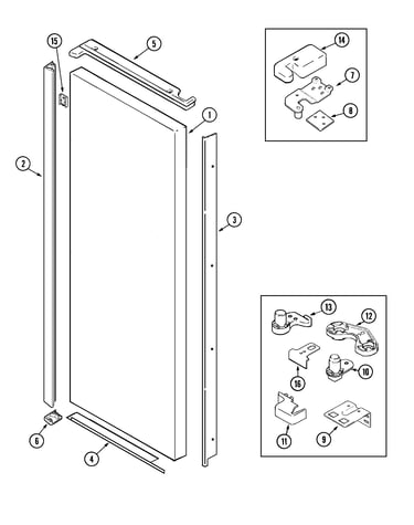 Fresh food outer door
