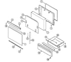 Magic Chef CGR3520BDT door/drawer diagram