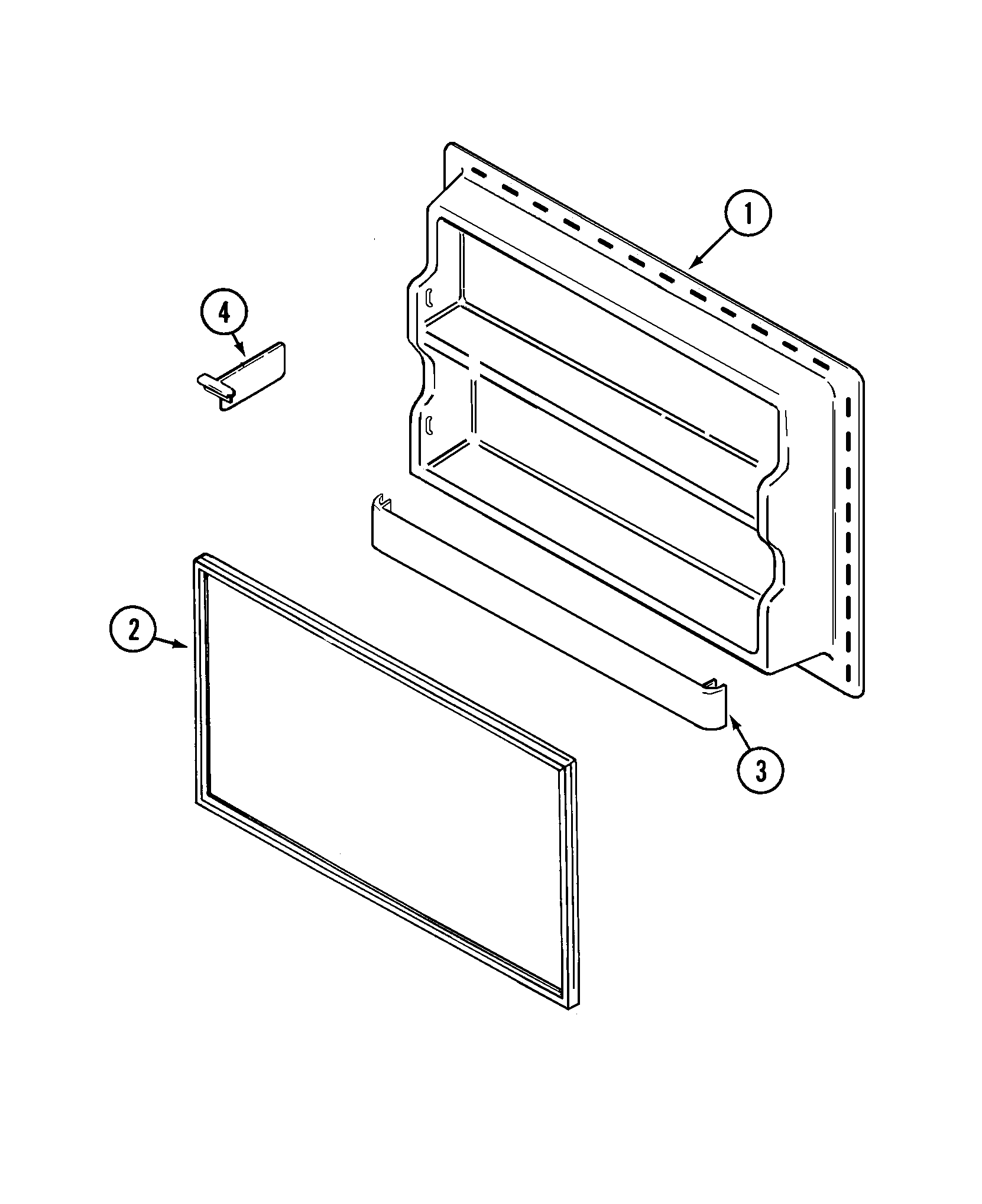 Freezer inner door