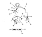 Amana LW8303W2-PLW8303W2B inlet/fill hose & mixing vlv mtg brkt diagram
