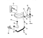 Amana LW8303W2-PLW8303W2B drain hose and siphon break diagram