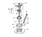 Amana LW8303W2-PLW8303W2B brg hsg/brake pulley & pivot dome diagram