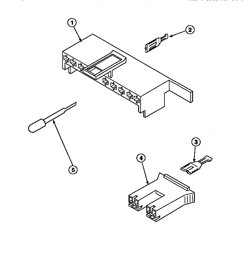 MIXING VALVE & MOTOR CONN BLOCKS, TERM