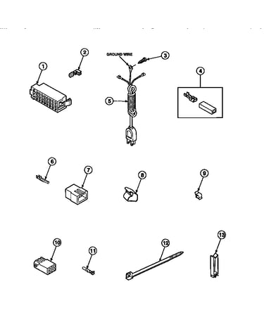 Power cord and terminals