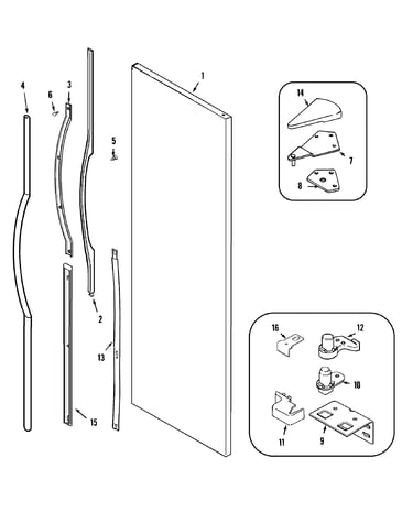 Fresh food outer door