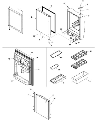 Refrigerator door