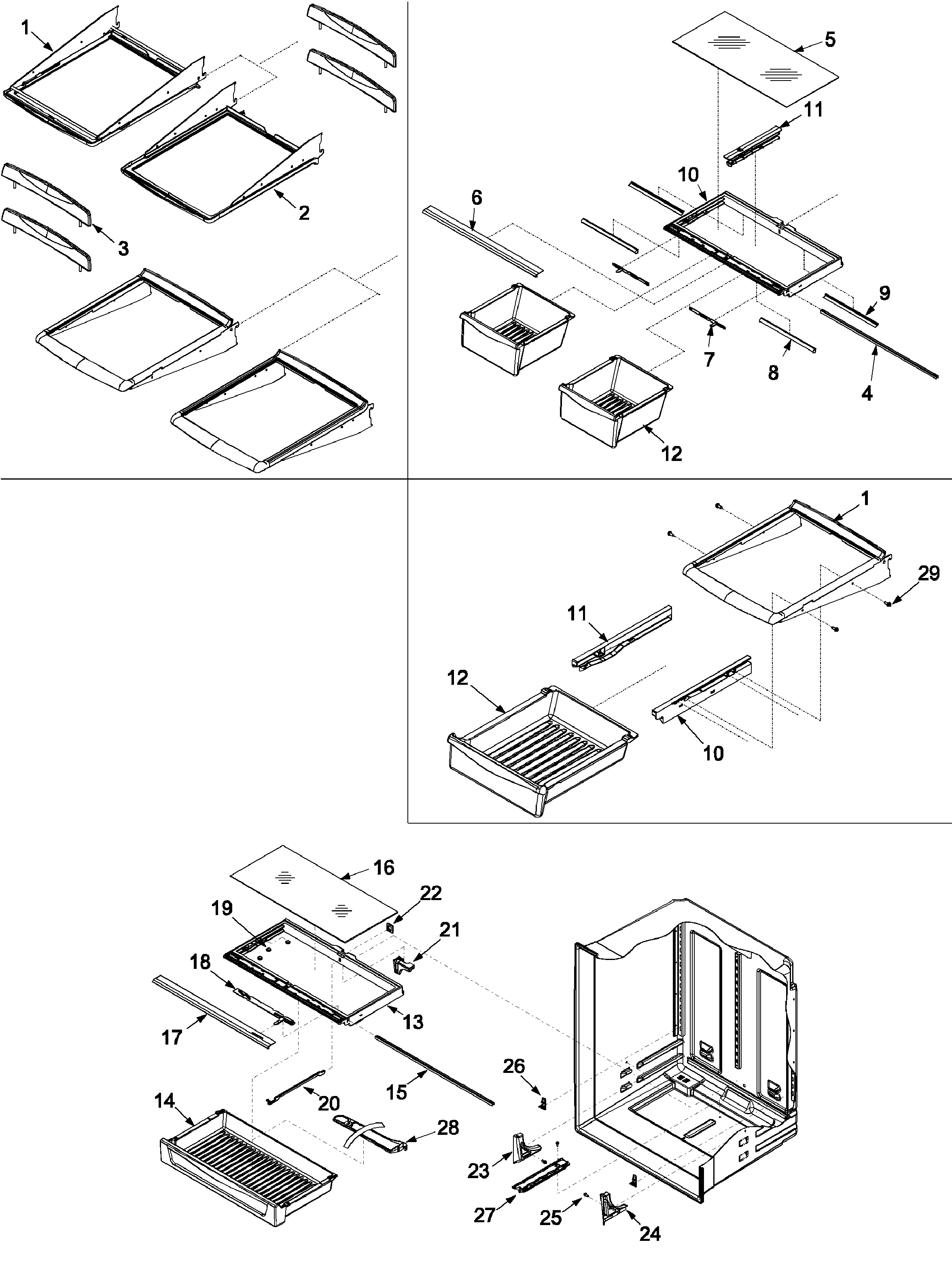 REFRIGERATOR SHELVING