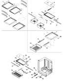 Refrigerator shelving