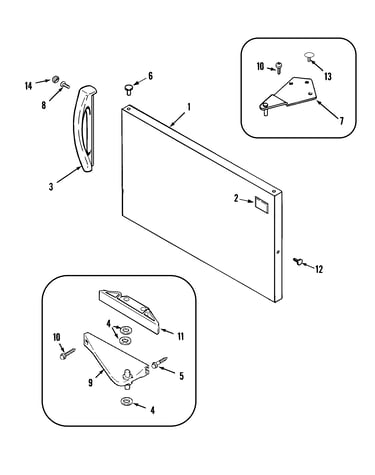 Freezer outer door
