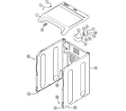 Maytag MDE3000AYW cabinet-front diagram