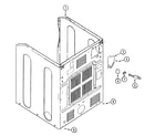 Maytag MDG9557AWW cabinet-rear (mdg) diagram