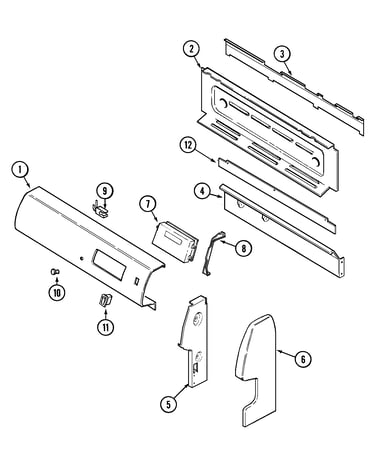 Control panel (bda, bdw)