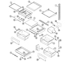 Maytag GC2227SDFW shelves & accessories diagram