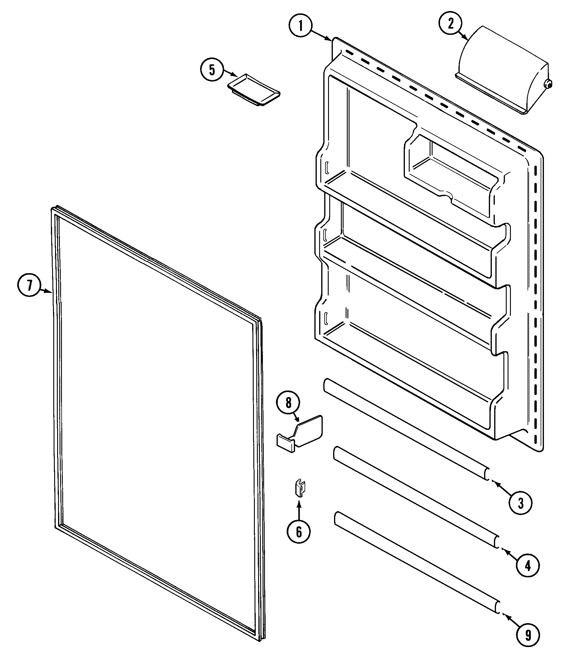 FRESH FOOD INNER DOOR