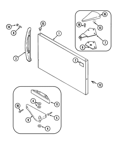 Freezer outer door